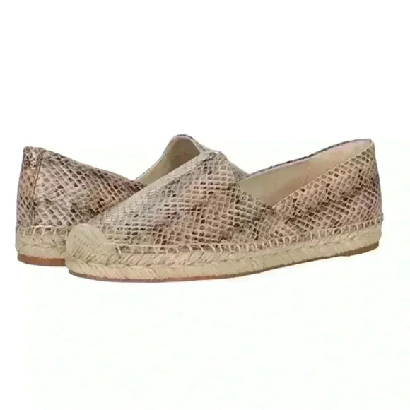 New Sam Edelman Kesia Snake Print Espadrilles Size 8.5 - Picture 1 of 11